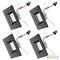 Nuwatt 6" LED Square Retrofit Black Trim Recessed Lights 5CCT 2700K/3000K/3500K/4000K/5000K Selectable 4 PK NW-SQ-C6-14W-5CCT-BLK-4P - alternate 1